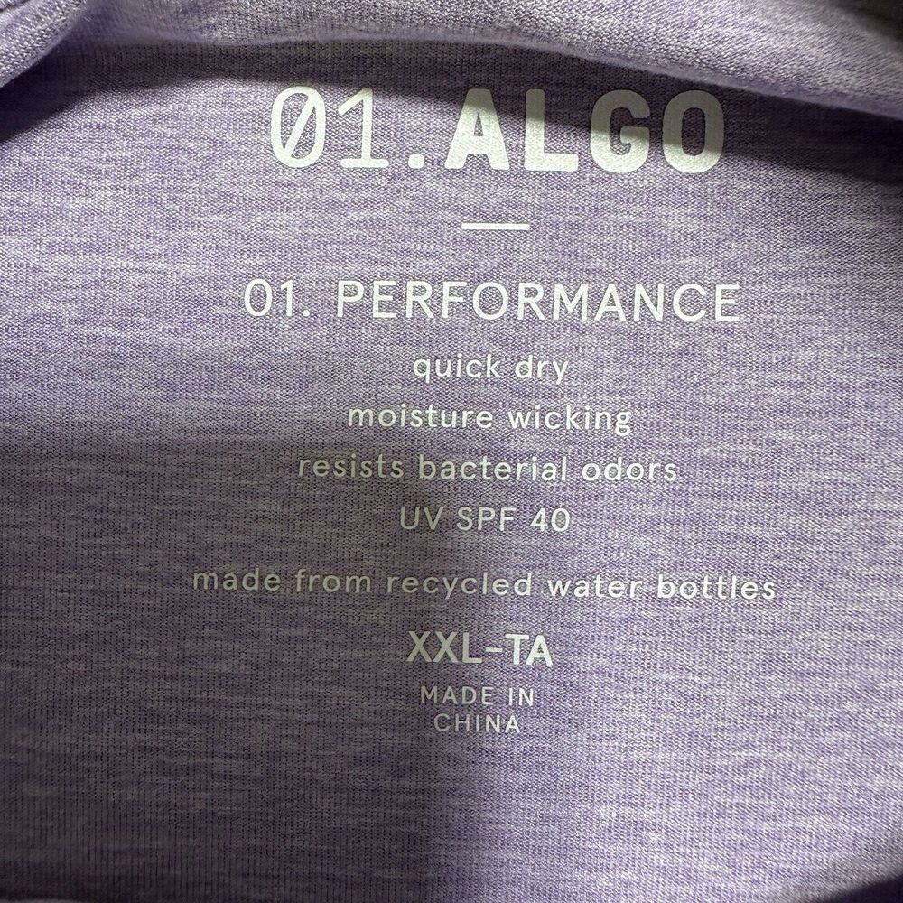 01.Algo‎ Performance Polo Shirt Quick Dry Odor Resistant Moisture Wicking 2XL - Picture 6 of 9